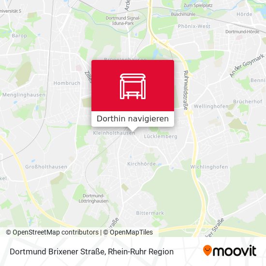 Dortmund Brixener Straße Karte