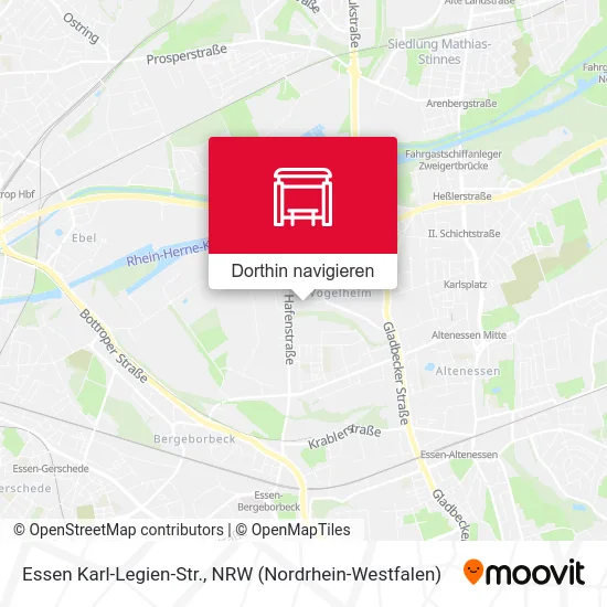 Essen Karl-Legien-Str. Karte