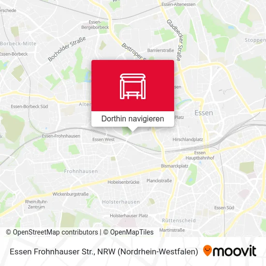 Essen Frohnhauser Str. Karte