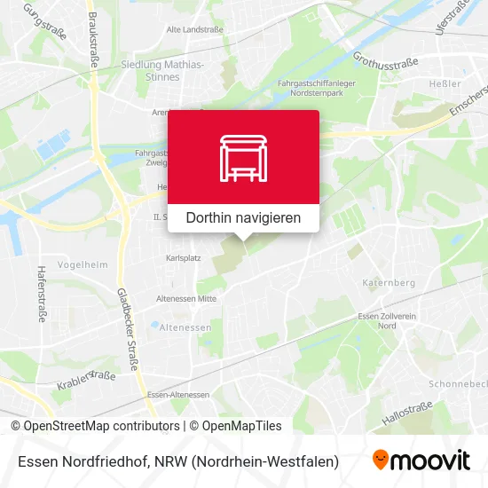 Essen Nordfriedhof Karte