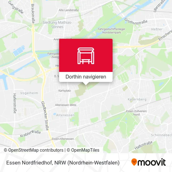 Essen Nordfriedhof Karte