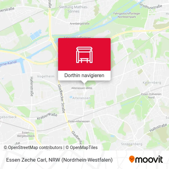 Essen Zeche Carl Karte