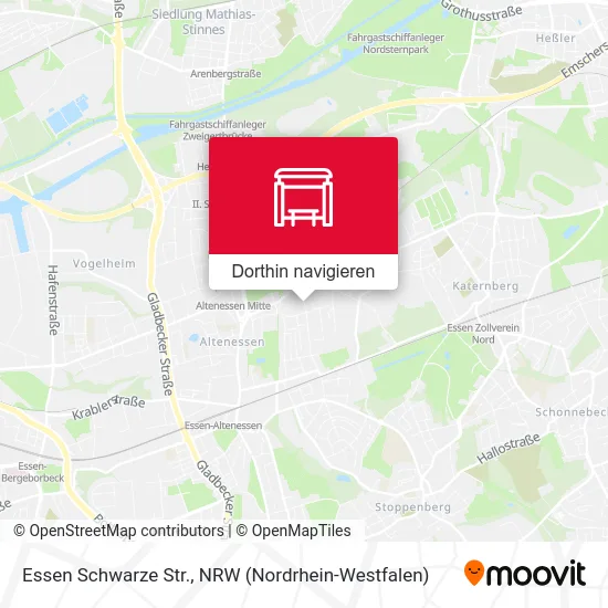 Essen Schwarze Str. Karte