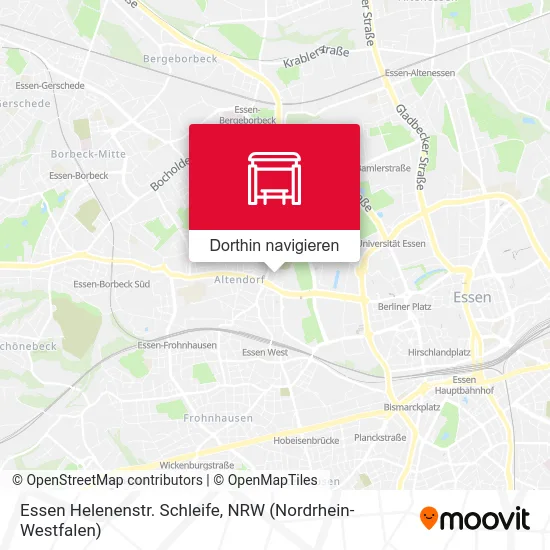 Essen Helenenstr. Schleife Karte