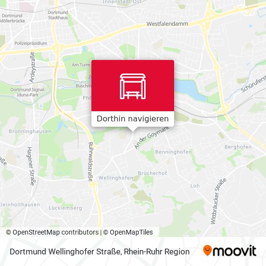 Dortmund Wellinghofer Straße Karte