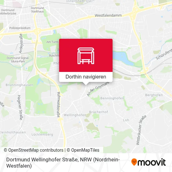 Dortmund Wellinghofer Straße Karte