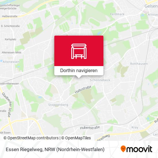 Essen Riegelweg Karte