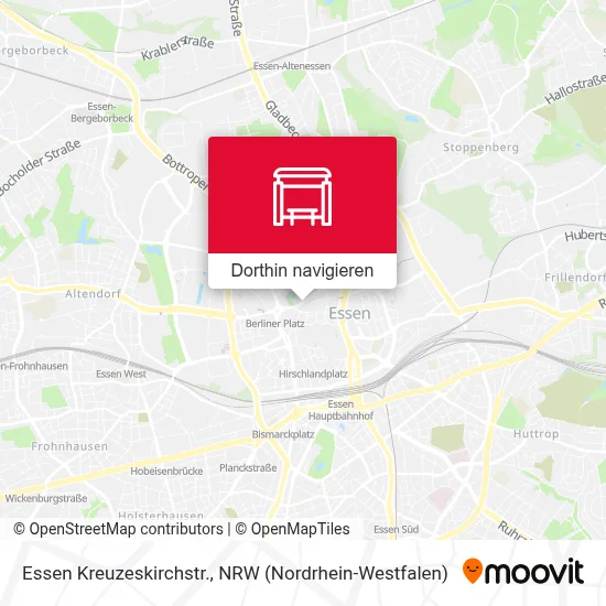Essen Kreuzeskirchstr. Karte