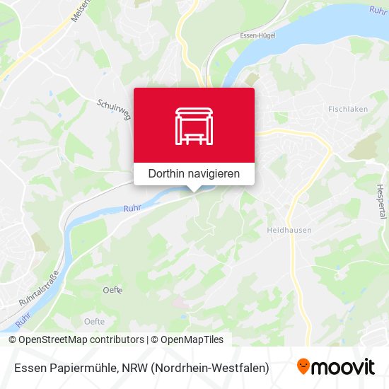 Essen Papiermühle Karte