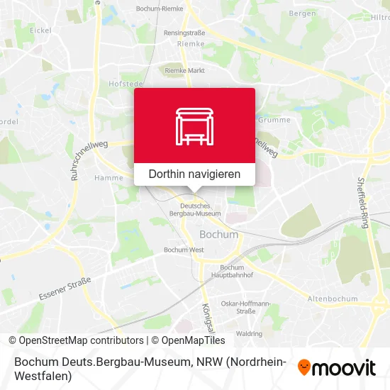 Bochum Deuts.Bergbau-Museum Karte