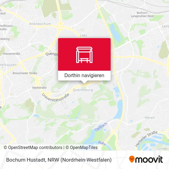 Bochum Hustadt Karte