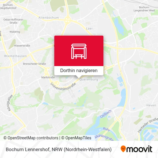Bochum Lennershof Karte