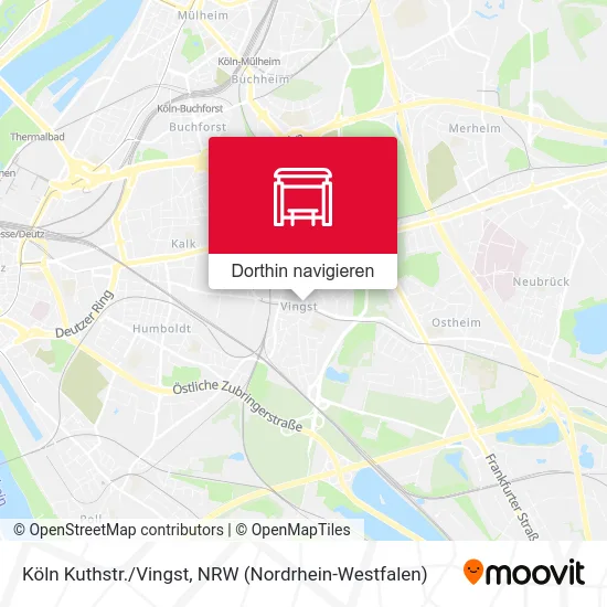 Köln Kuthstr./Vingst Karte