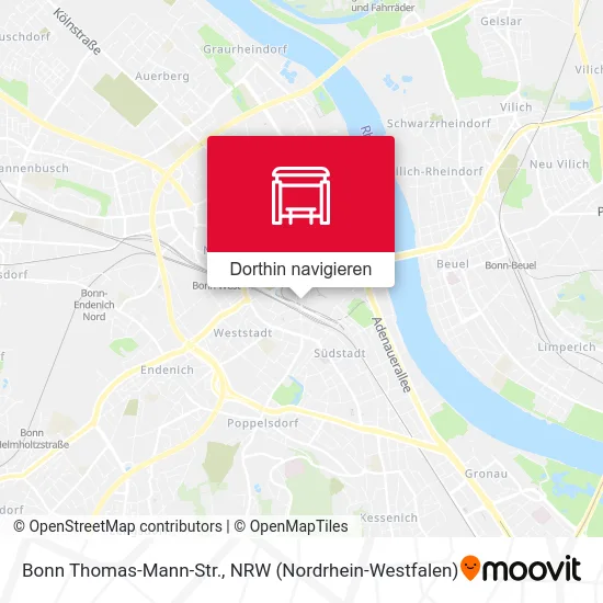 Bonn Thomas-Mann-Str. Karte