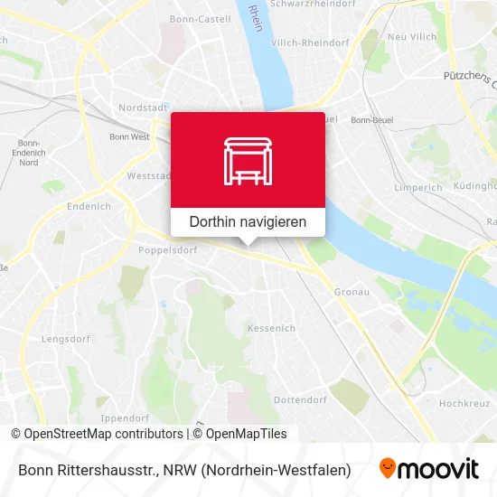 Bonn Rittershausstr. Karte