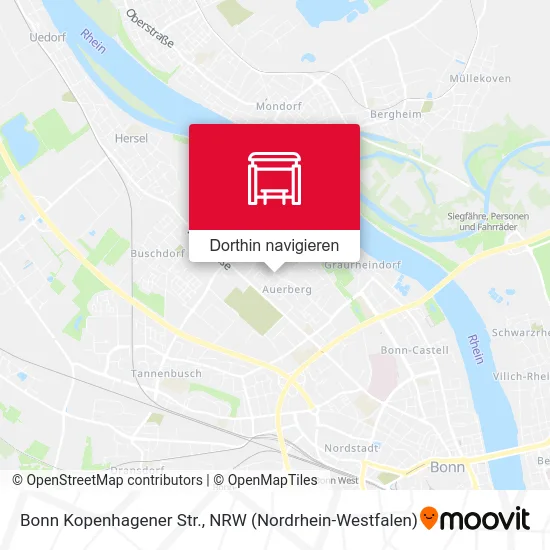 Bonn Kopenhagener Str. Karte