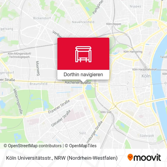 Köln Universitätsstr. Karte