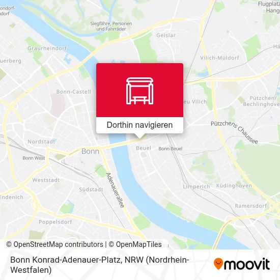 Bonn Konrad-Adenauer-Platz Karte