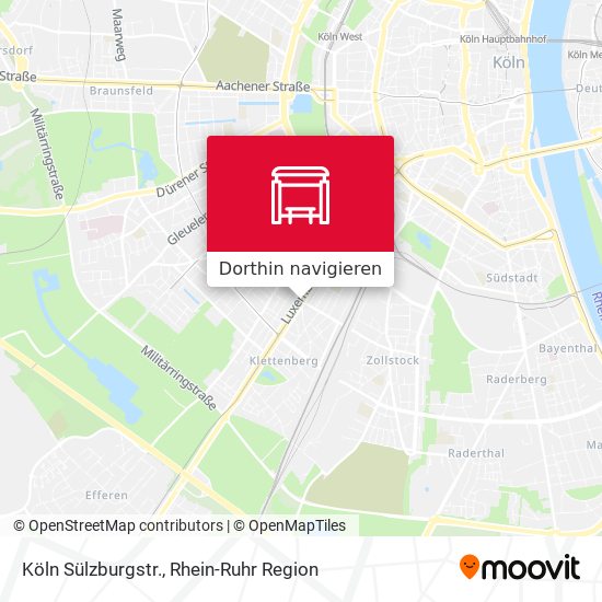 Köln Sülzburgstr. Karte