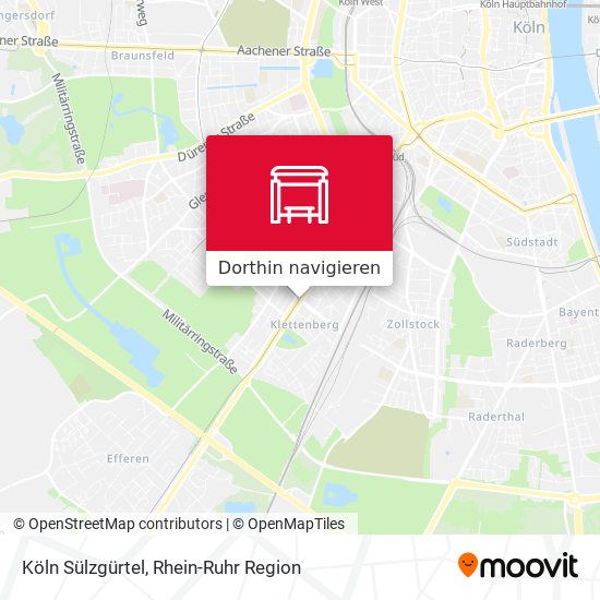 Köln Sülzgürtel Karte