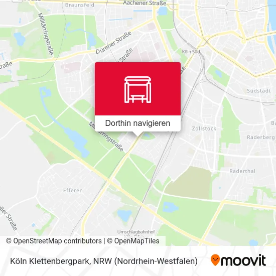 Köln Klettenbergpark Karte