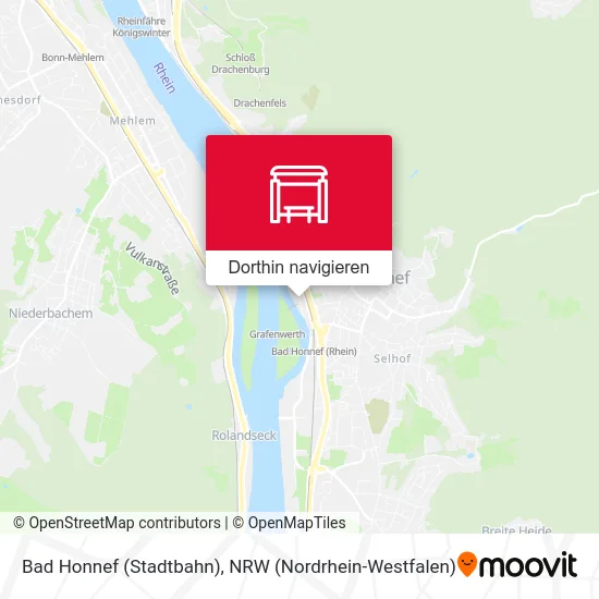 Bad Honnef (Stadtbahn) Karte