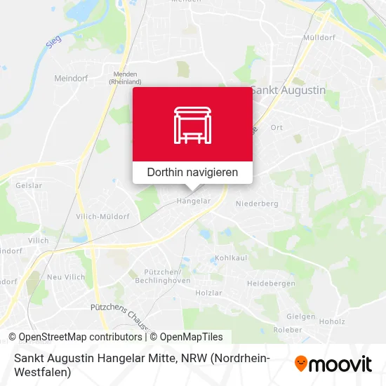 Sankt Augustin Hangelar Mitte Karte