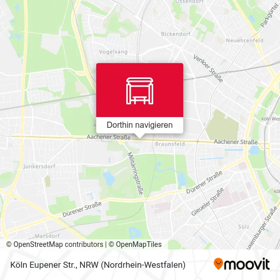 Köln Eupener Str. Karte