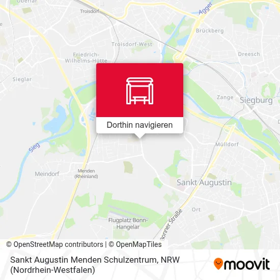 Sankt Augustin Menden Schulzentrum Karte