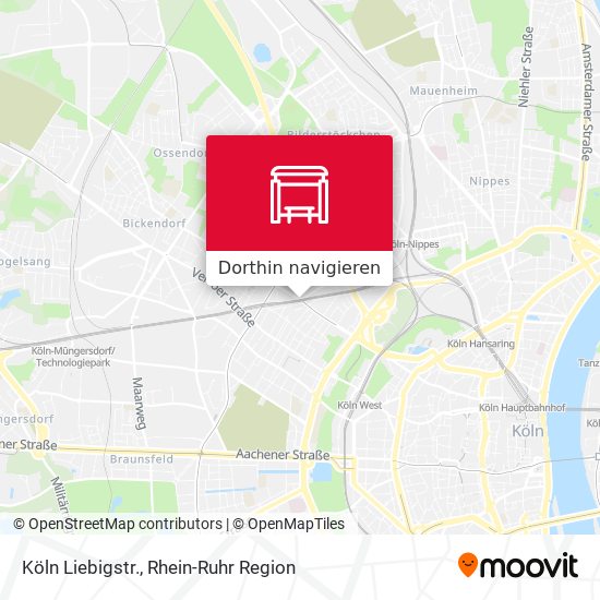 Köln Liebigstr. Karte