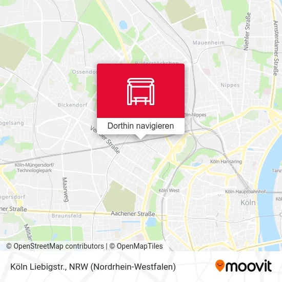 Köln Liebigstr. Karte