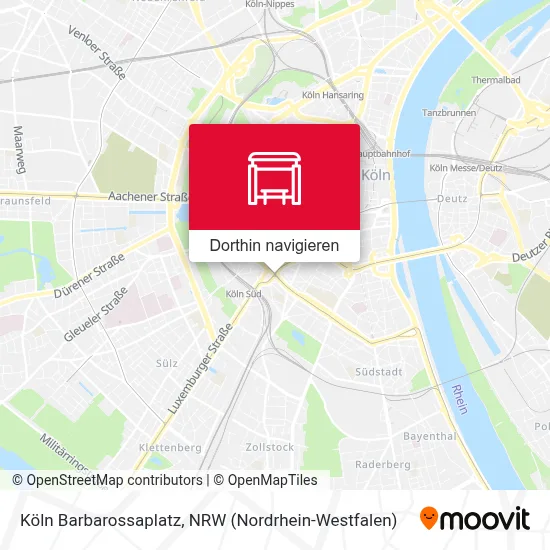 Köln Barbarossaplatz Karte