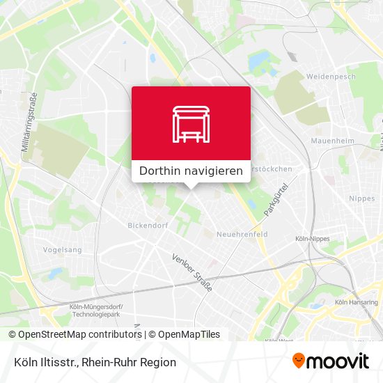 Köln Iltisstr. Karte