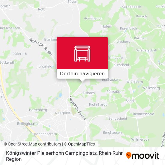 Königswinter Pleiserhohn Campingplatz Karte