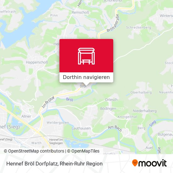 Hennef Bröl Dorfplatz Karte