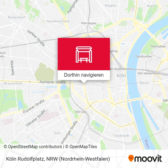 Köln Rudolfplatz Karte