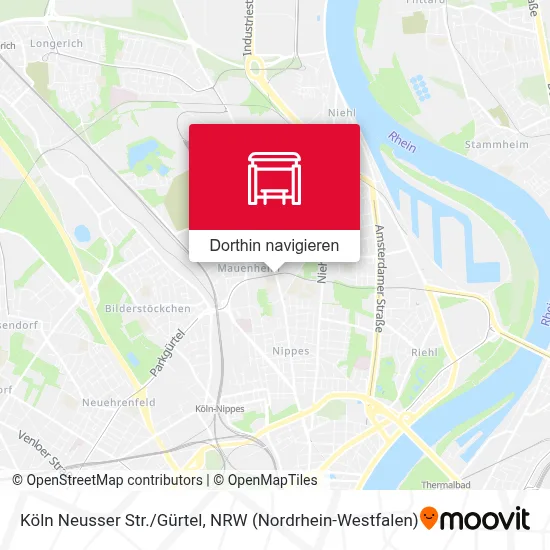 Köln Neusser Str./Gürtel Karte