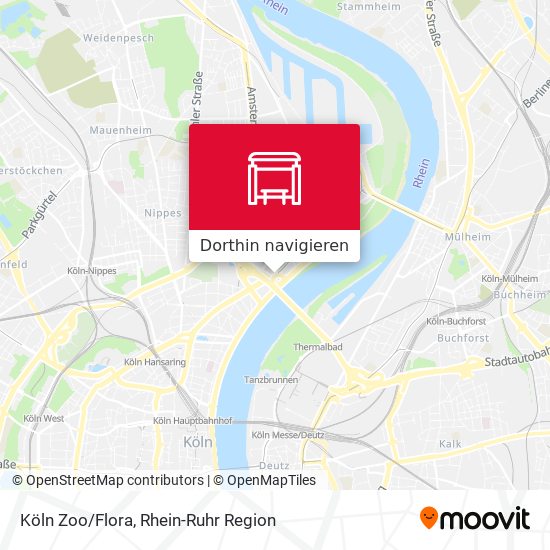 Köln Zoo/Flora Karte