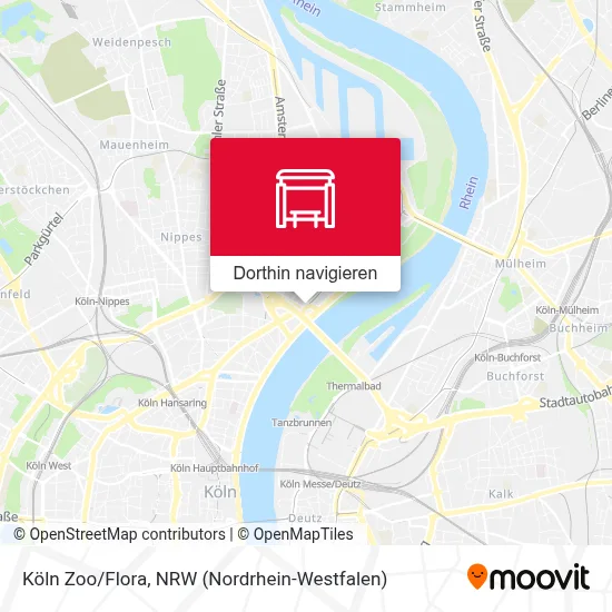 Köln Zoo/Flora Karte