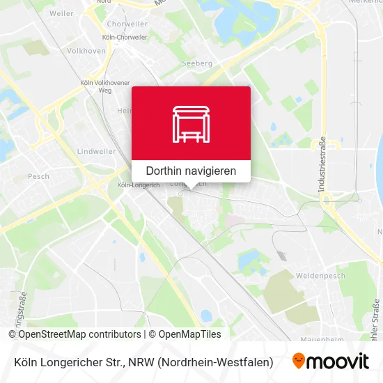 Köln Longericher Str. Karte