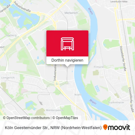 Köln Geestemünder Str. Karte