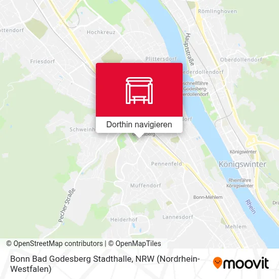 Bonn Bad Godesberg Stadthalle Karte