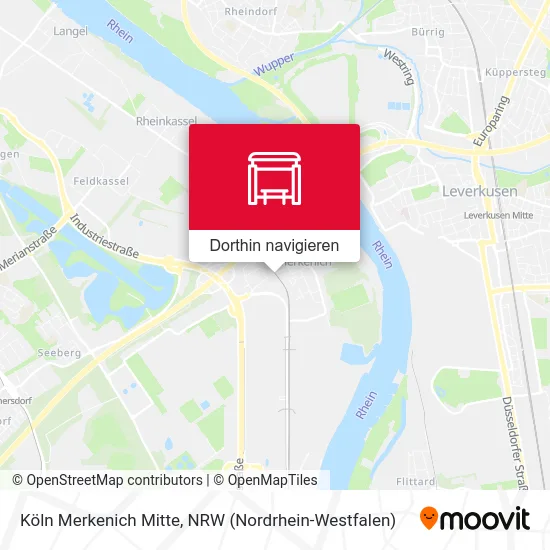 Köln Merkenich Mitte Karte