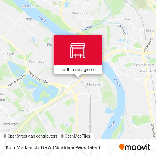 Köln Merkenich Karte