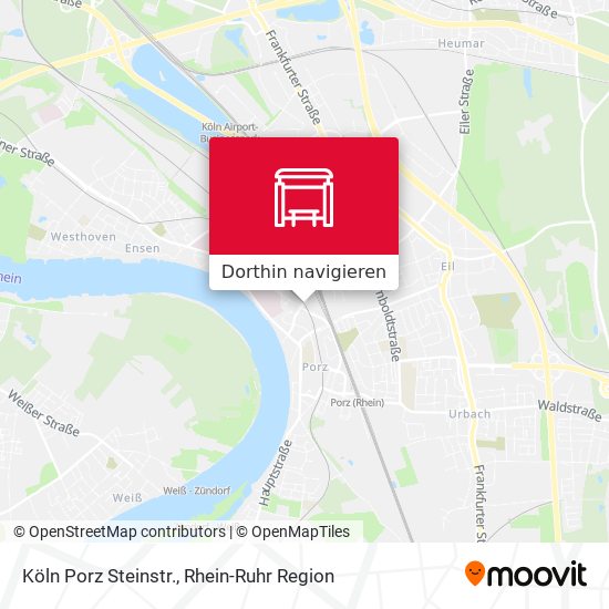 Köln Porz Steinstr. Karte