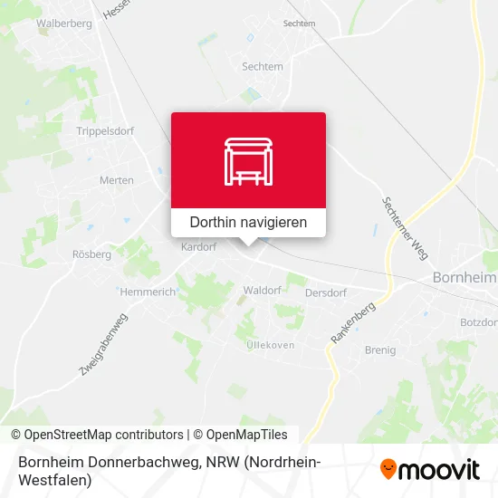 Bornheim Donnerbachweg Karte