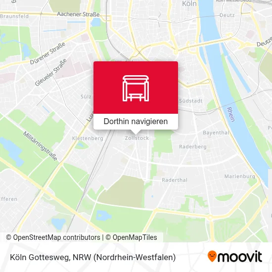 Köln Gottesweg Karte