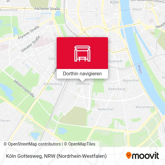 Köln Gottesweg Karte