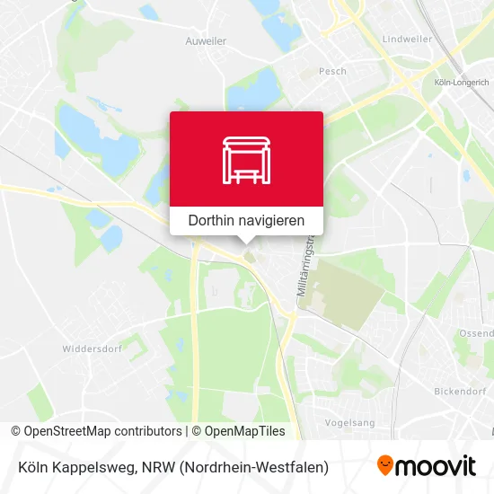 Köln Kappelsweg Karte