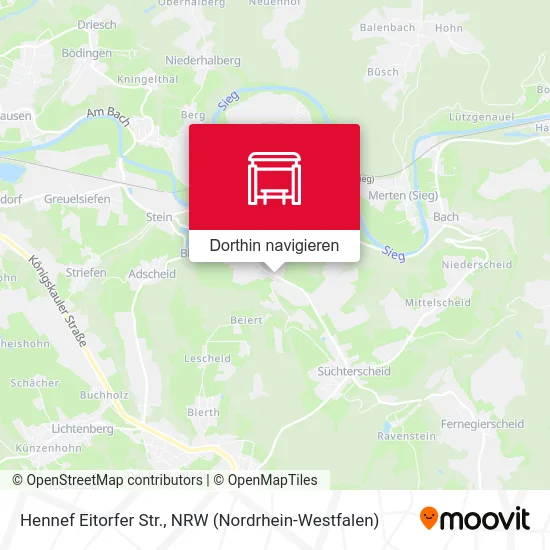 Hennef Eitorfer Str. Karte